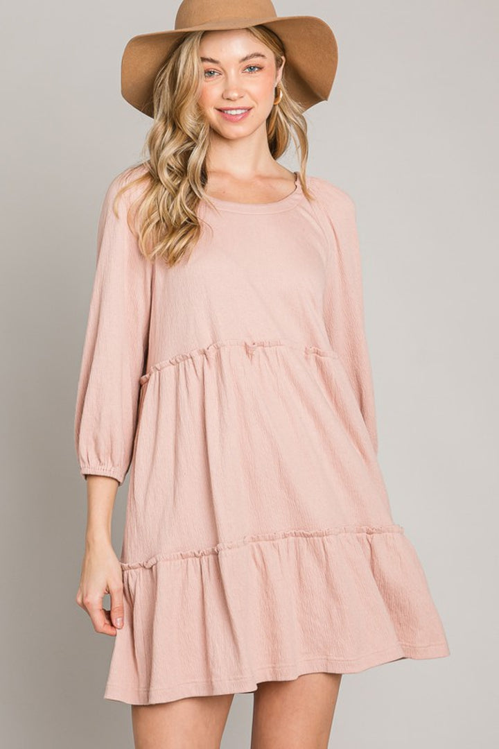 HEYSON Full Size Tiered Tie-Back Dress - Cheeky Chic Boutique