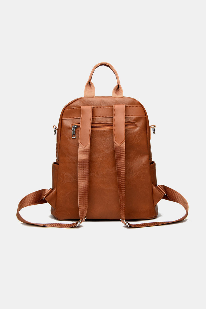 PU Leather Convertible Backpack - Cheeky Chic Boutique