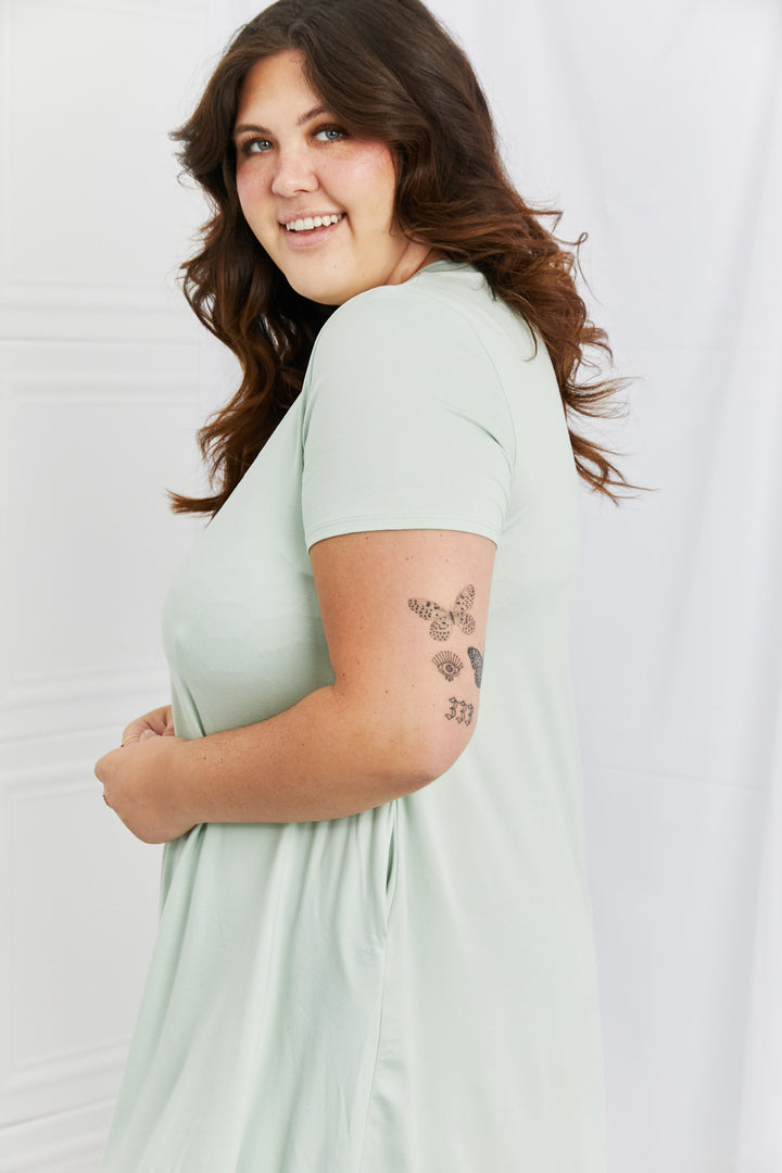 P & Rose Breezy Day Full Size V-Neck Dress - Cheeky Chic Boutique