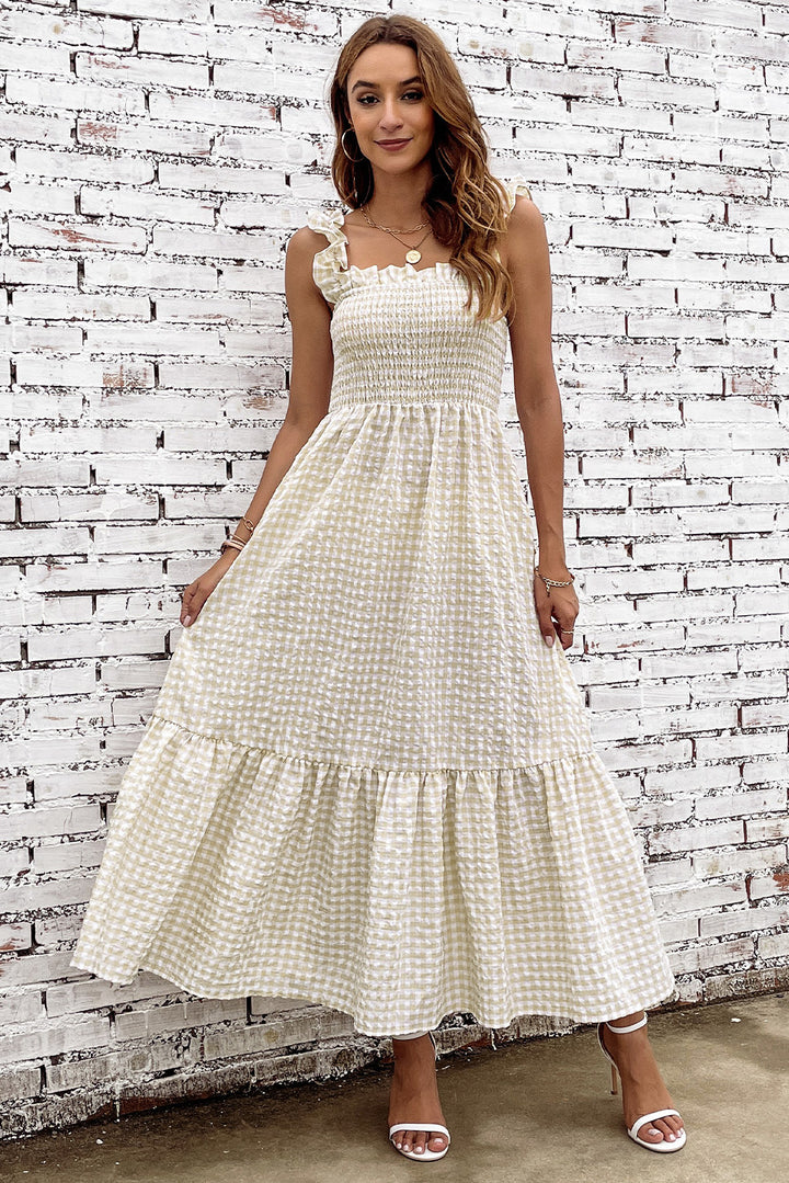 In The Country Plaid Maxi Dress - Cheeky Chic Boutique
