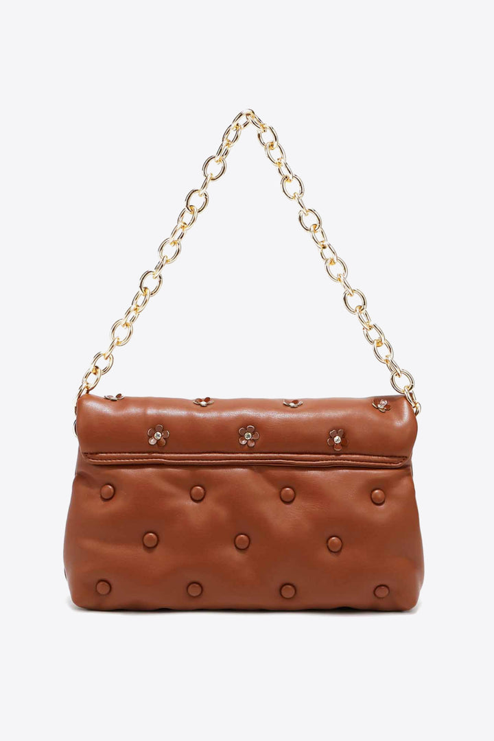 Nicole Lee USA Diamond Flower Messenger Crossbody Bag - Cheeky Chic Boutique