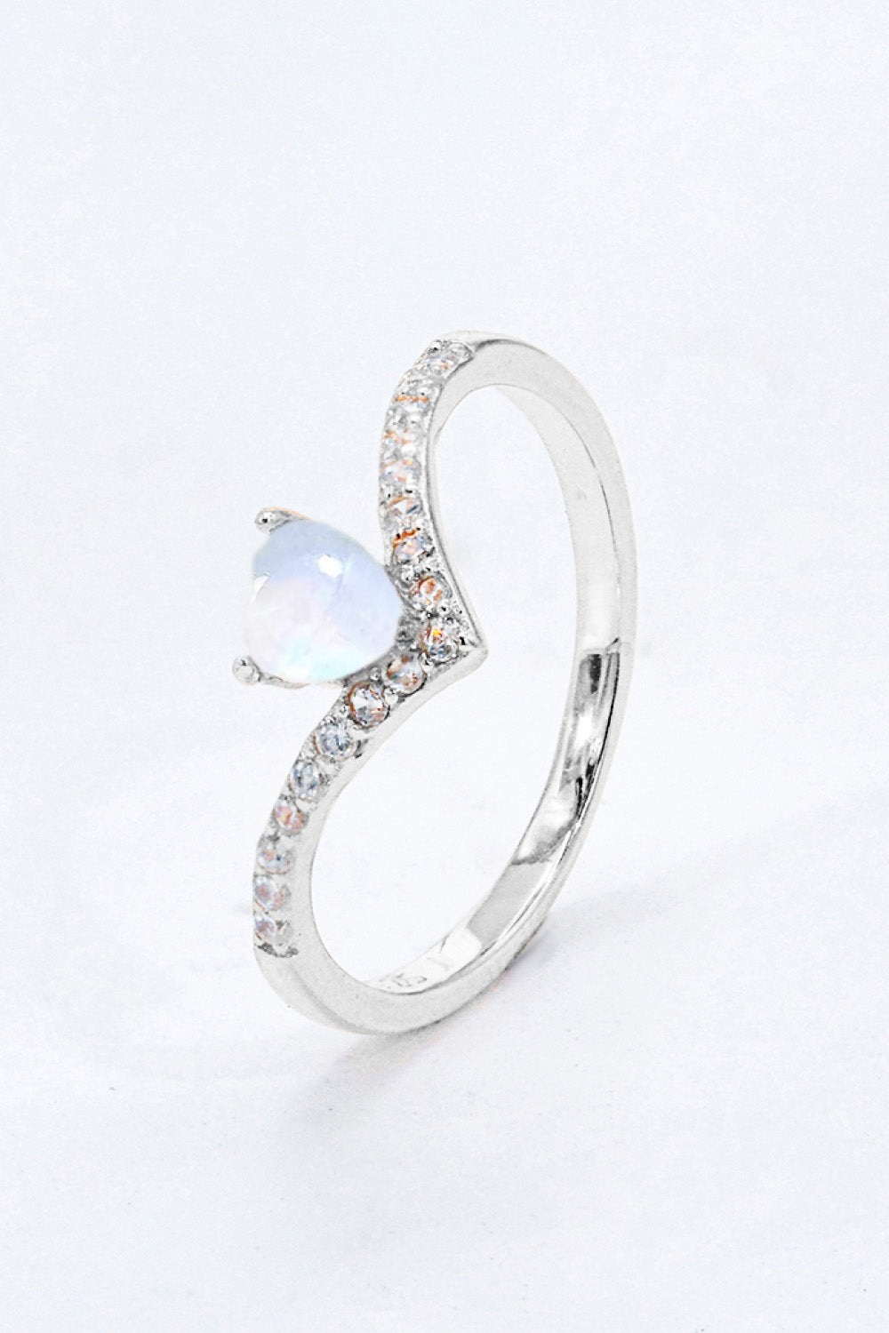 Moonstone Heart-Shaped Ring - Cheeky Chic Boutique