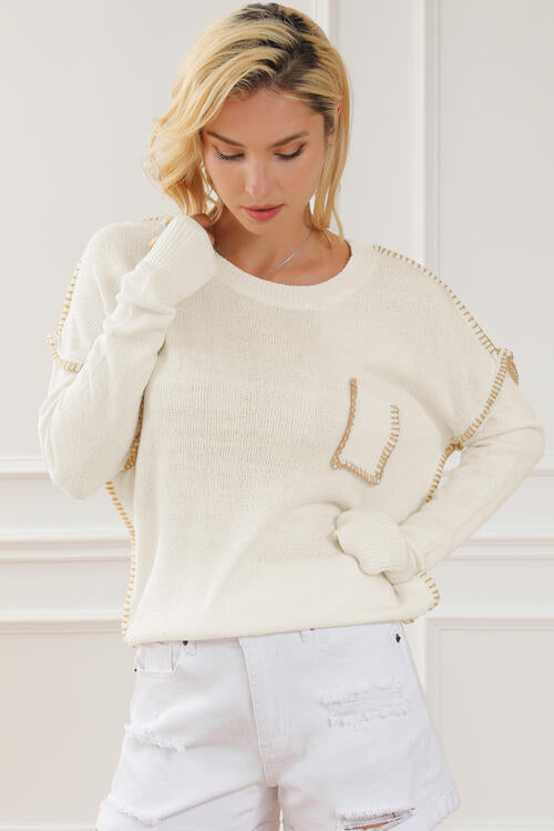 Exposed Sweater - Cheeky Chic Boutique