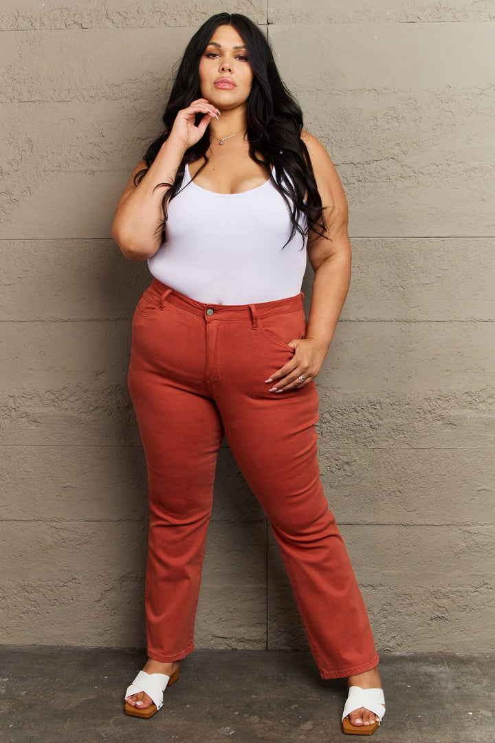 Judy Blue Olivia Terracotta Jeans - Cheeky Chic Boutique