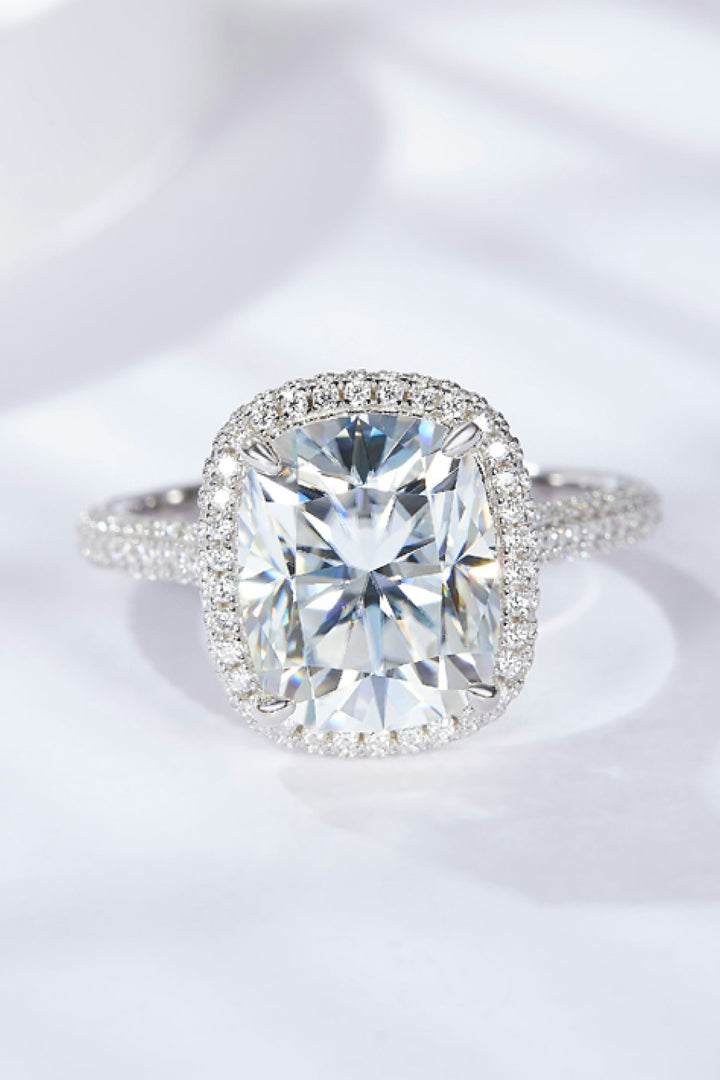 6 Carat Moissanite Halo Ring - Cheeky Chic Boutique