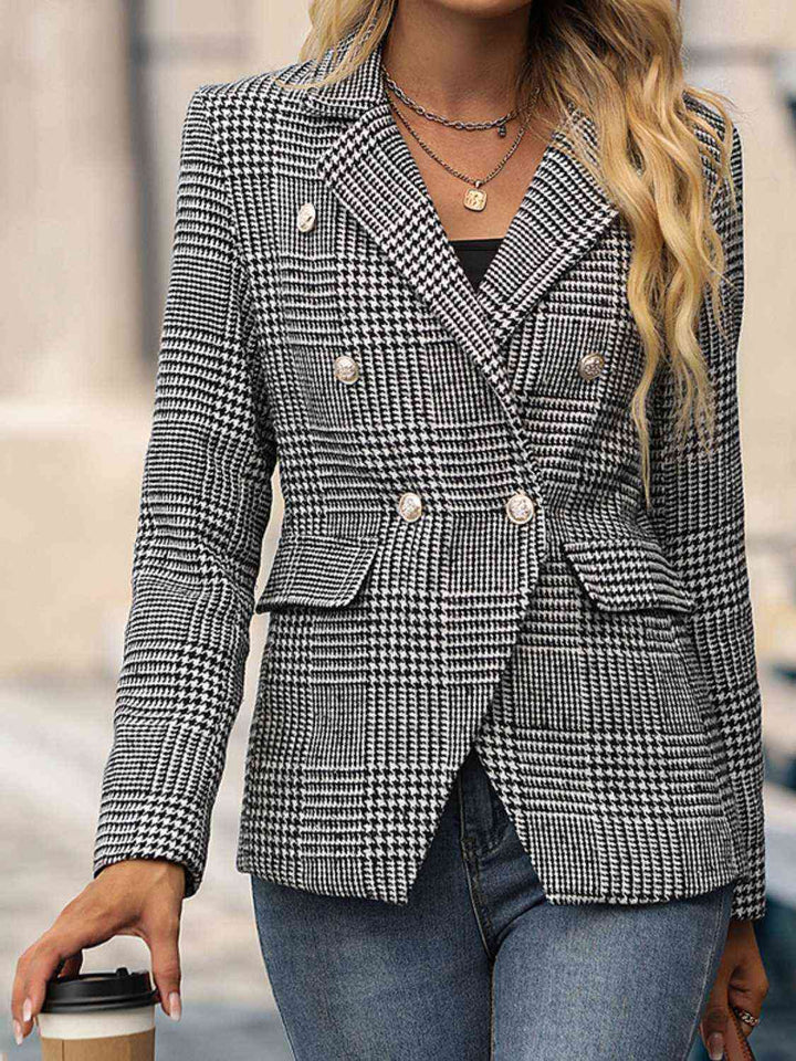 See the World Houndstooth Blazer - Cheeky Chic Boutique