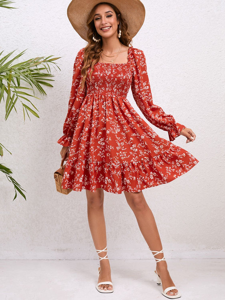 Fields of Love Floral Mini Dress - Cheeky Chic Boutique