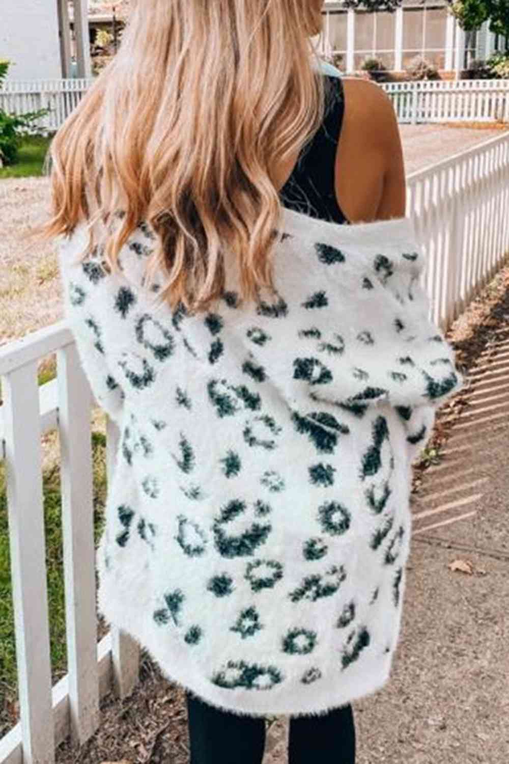 Snow Leopard Cardigan - Cheeky Chic Boutique