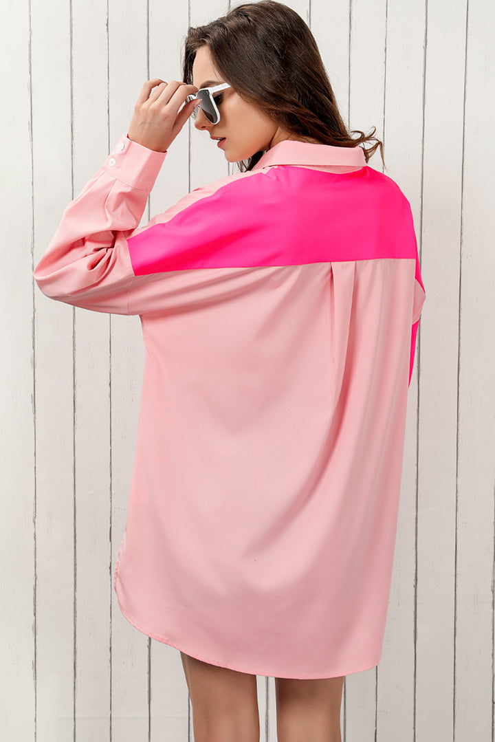 Pink is My Favorite Color Button Down Shirt - Cheeky Chic Boutique
