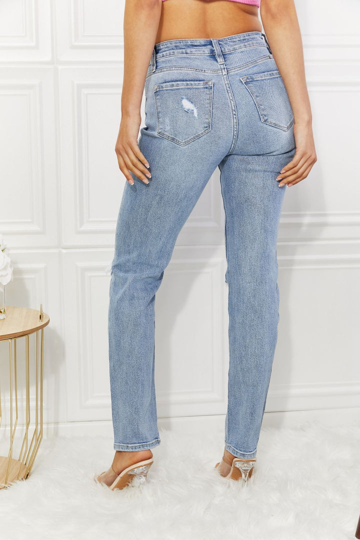 Kancan Abby High Rise Slim Straight Jeans - Cheeky Chic Boutique