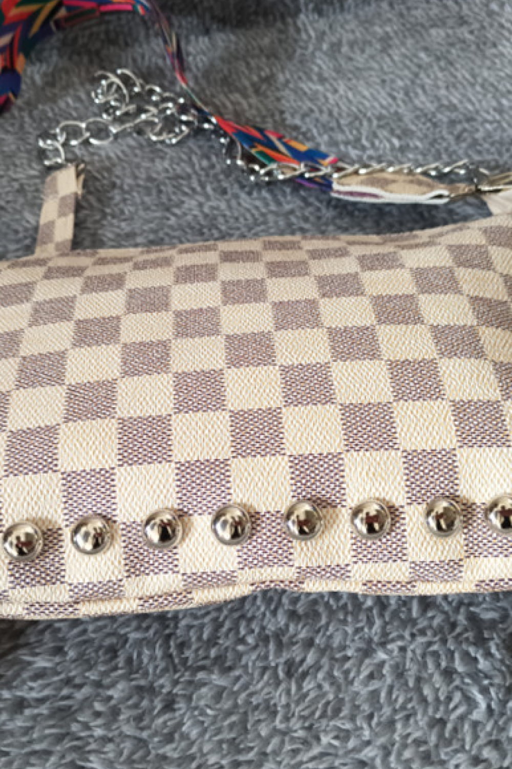 PU Leather Studded Shoulder Bag - Cheeky Chic Boutique