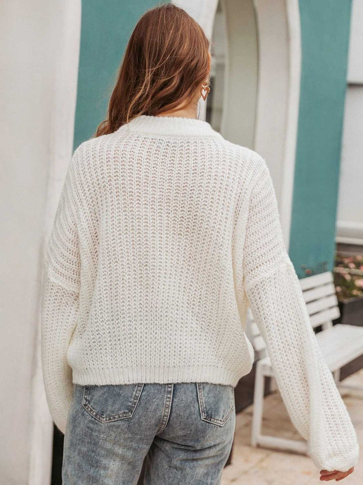 Everything You Do Cable Sweater - Cheeky Chic Boutique
