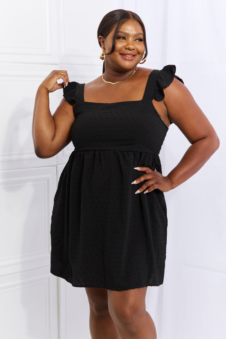 Sunny Days Black Mini Dress - Cheeky Chic Boutique