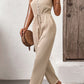 Textured Sleeveless Jumpsuit with Pockets - Cheeky Chic Boutique