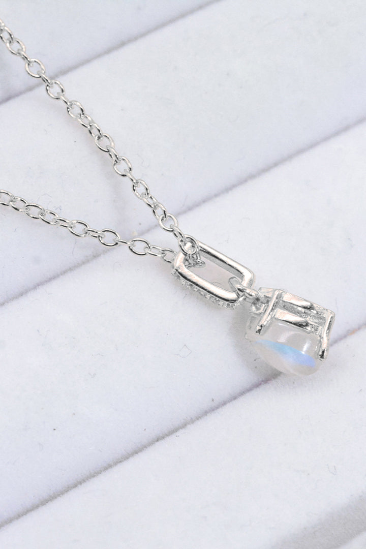 Moonstone Teardrop Pendant Necklace - Cheeky Chic Boutique