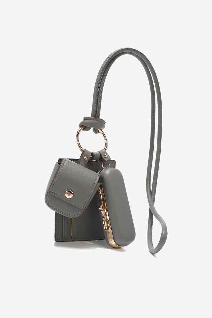 Nicole Lee USA Vegan Leather 3-Piece Lanyard Set - Cheeky Chic Boutique