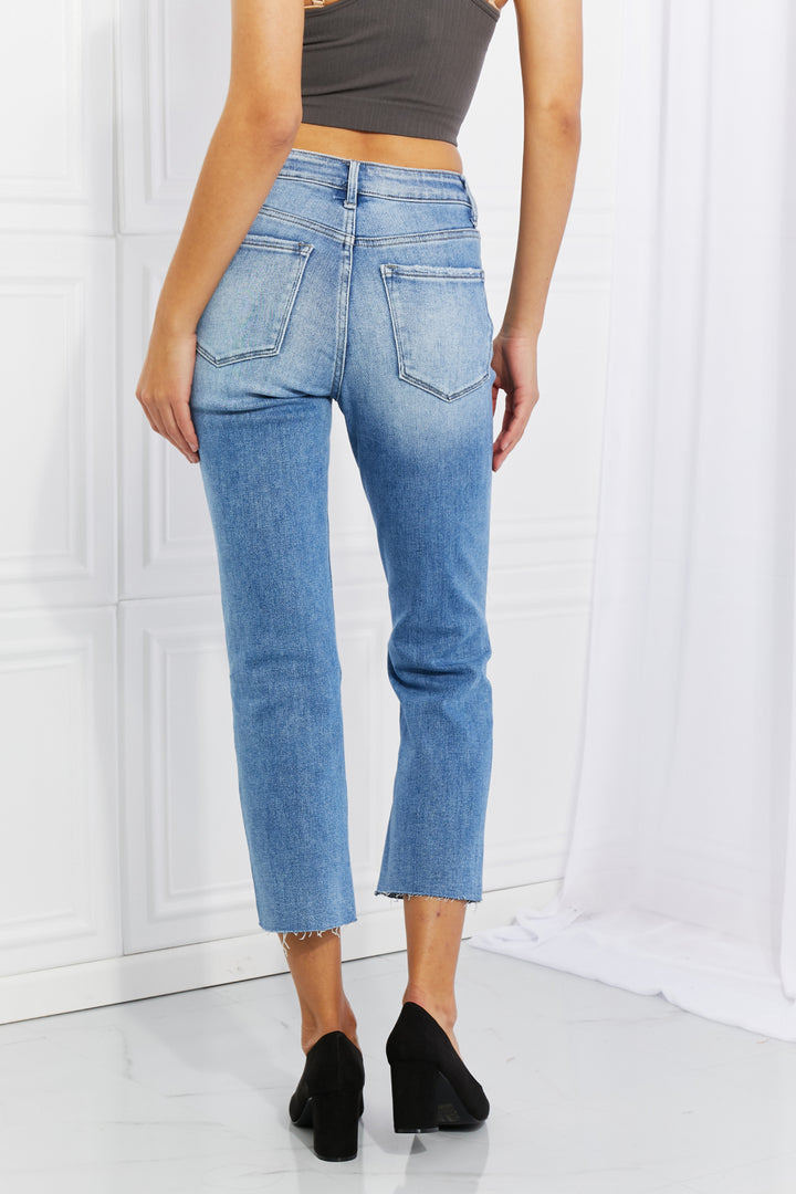 Lovervet Brynne Full Size High Rise Slim Straight - Cheeky Chic Boutique