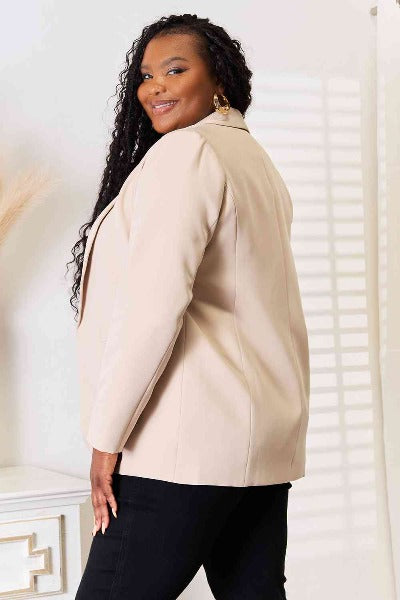 Onto the Next One Sand Blazer - Cheeky Chic Boutique
