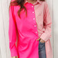 Pink is My Favorite Color Button Down Shirt - Cheeky Chic Boutique
