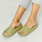 In My Comfort Zone Avocado Slides - Cheeky Chic Boutique