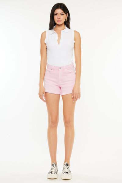 Babe Cave Kancan Pink Denim Shorts - Cheeky Chic Boutique