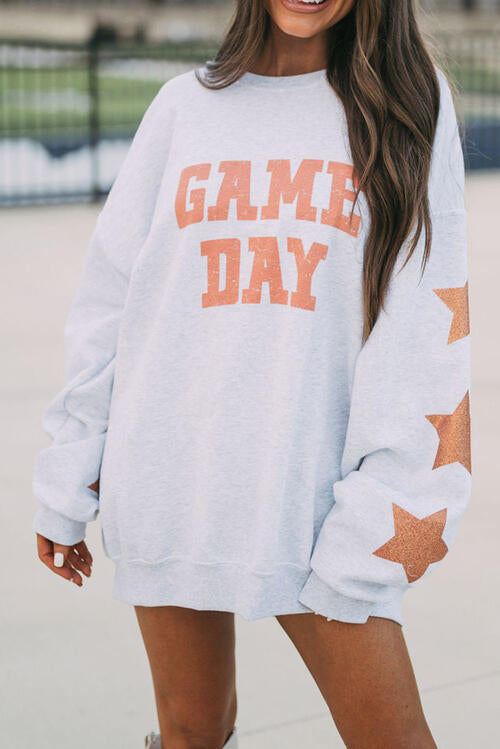Game Day Stars Graphic Sweatshirt - Cheeky Chic Boutique