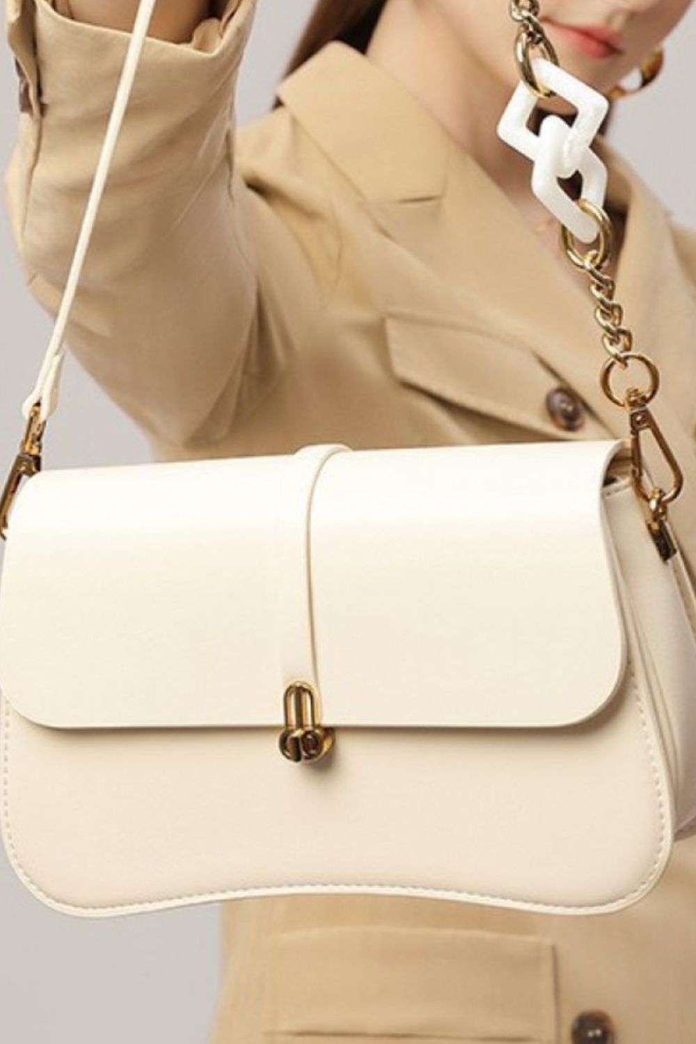 PU Leather Shoulder Bag - Cheeky Chic Boutique
