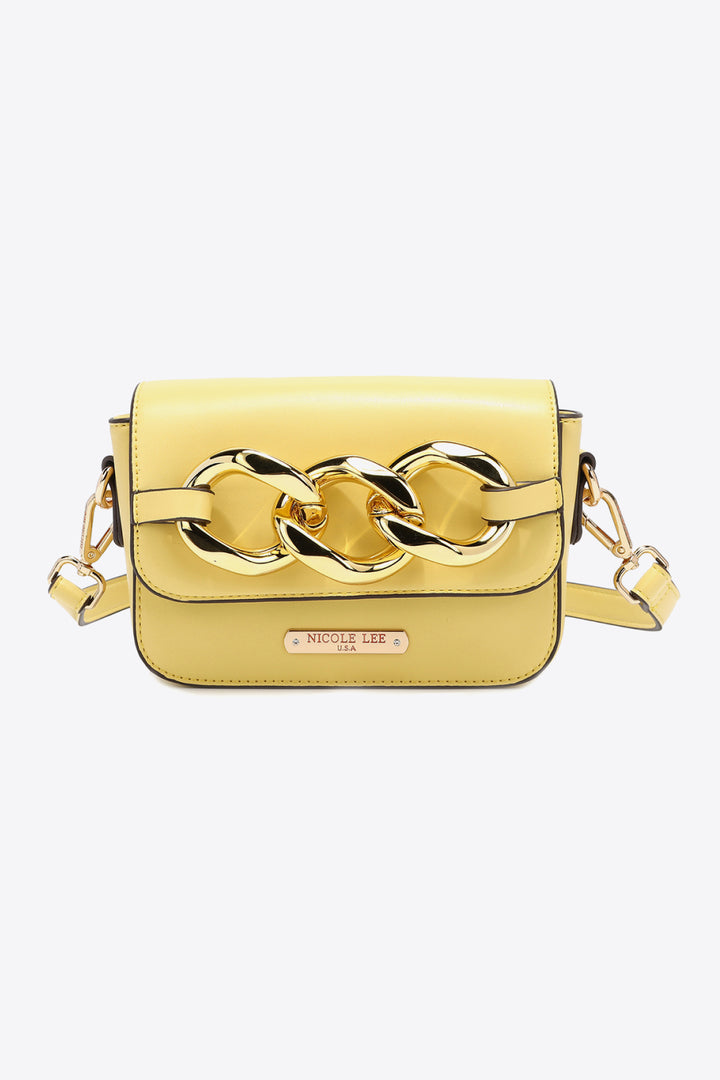 Nicole Lee USA Lexi Chain Detail Crossbody Bag - Cheeky Chic Boutique