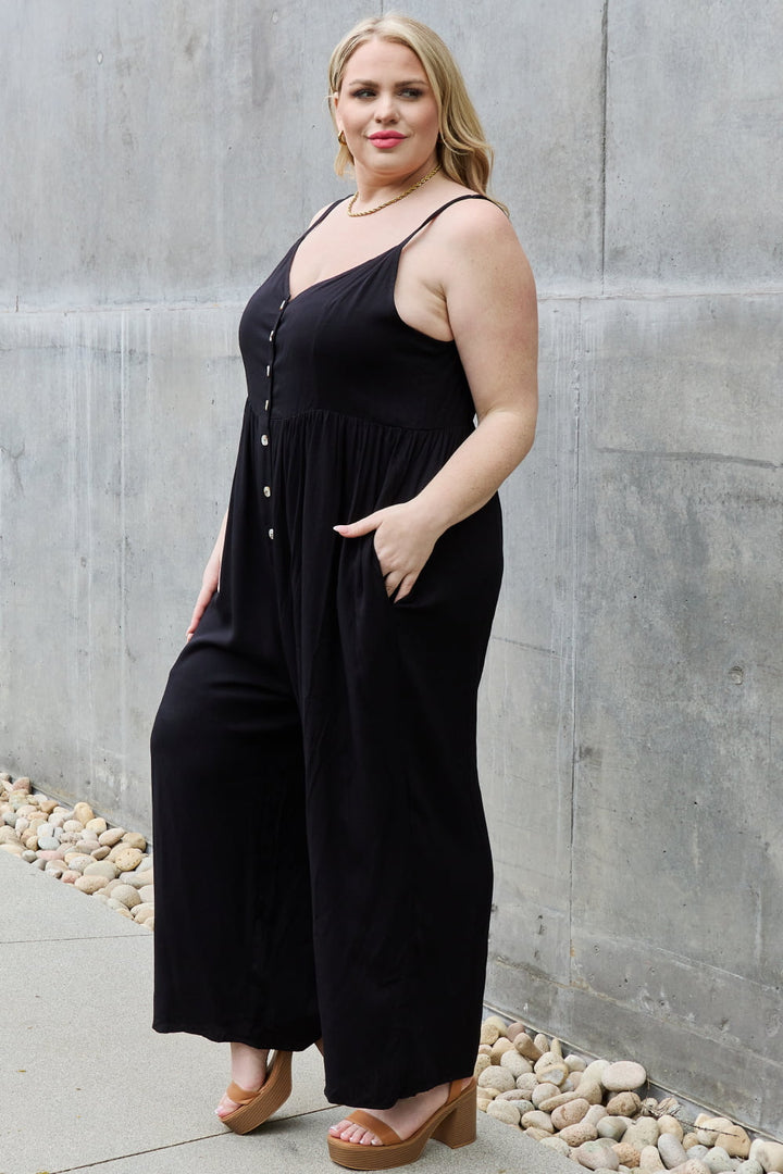 All Day Wide Leg Jumpsuit - Cheeky Chic Boutique