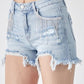 Show Your Rhinestones Denim Shorts - Cheeky Chic Boutique