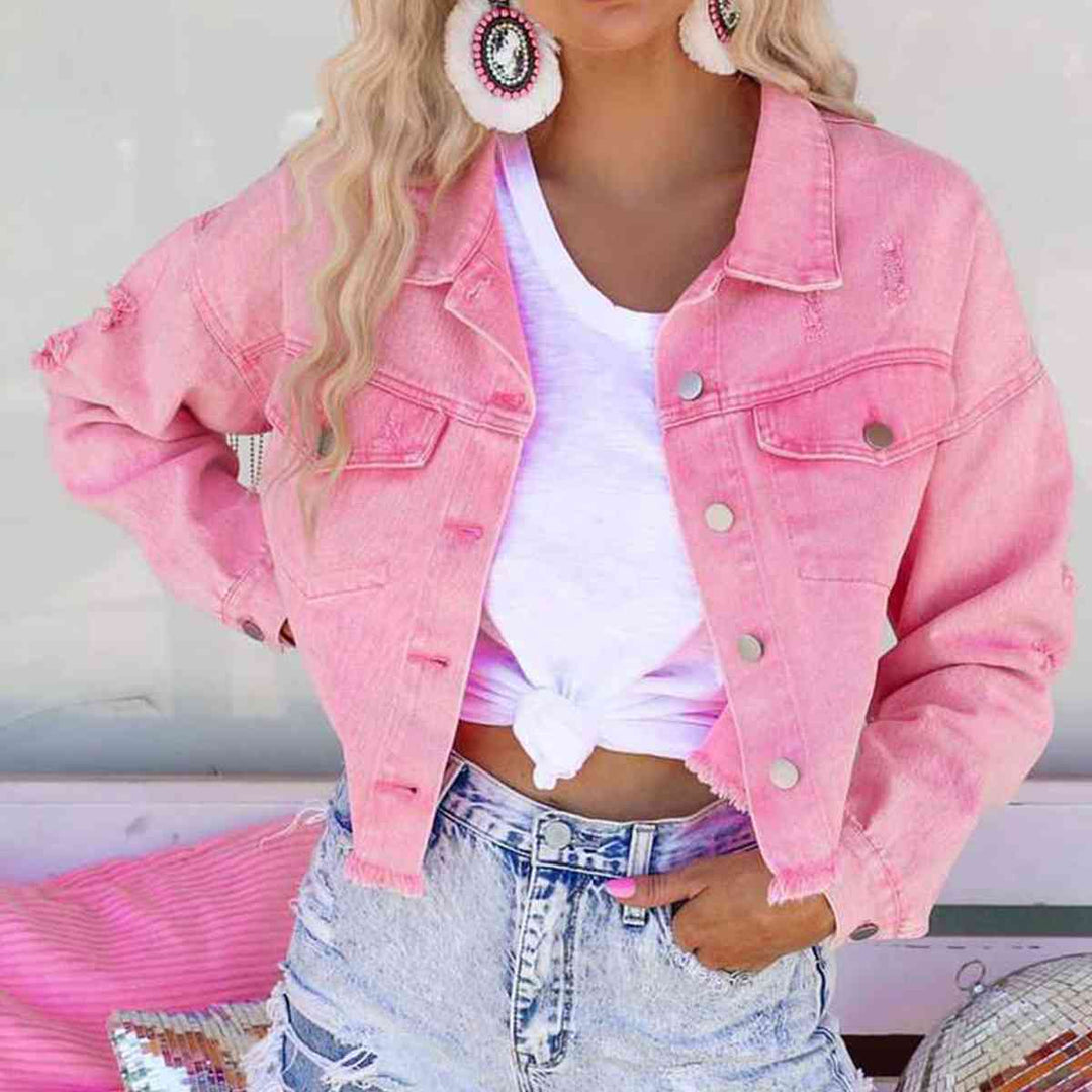 Look at the Stars Denim Jacket - Cheeky Chic Boutique