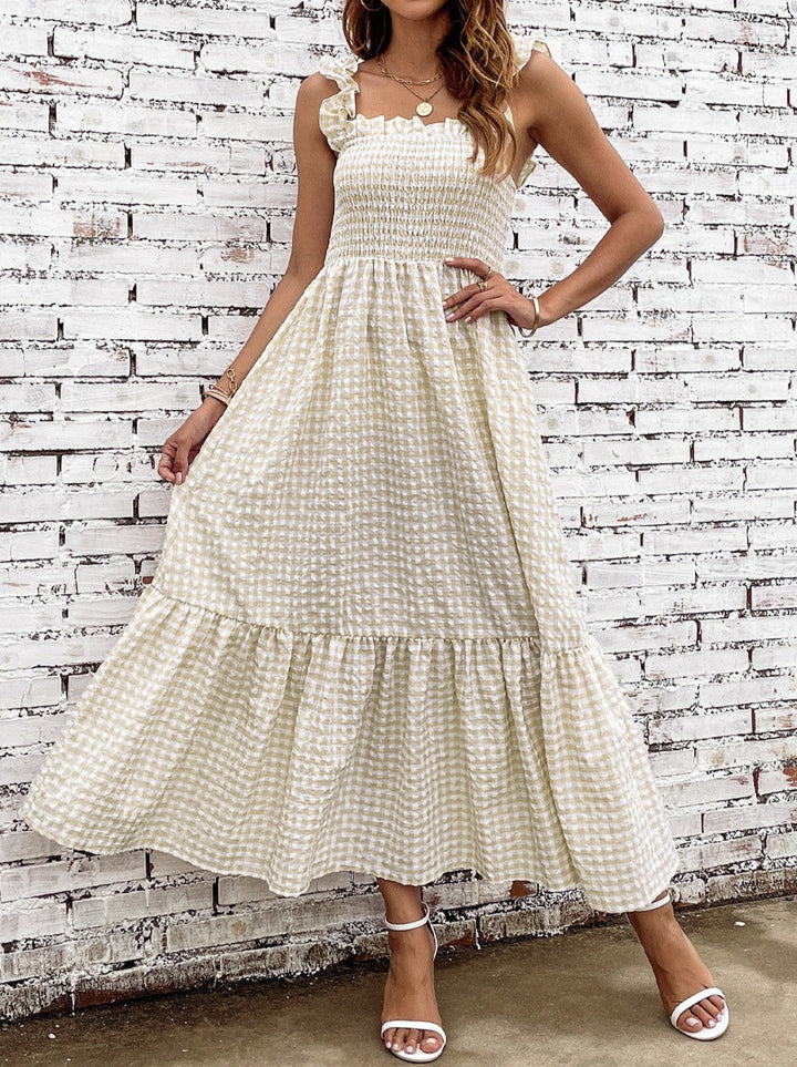 In The Country Plaid Maxi Dress - Cheeky Chic Boutique
