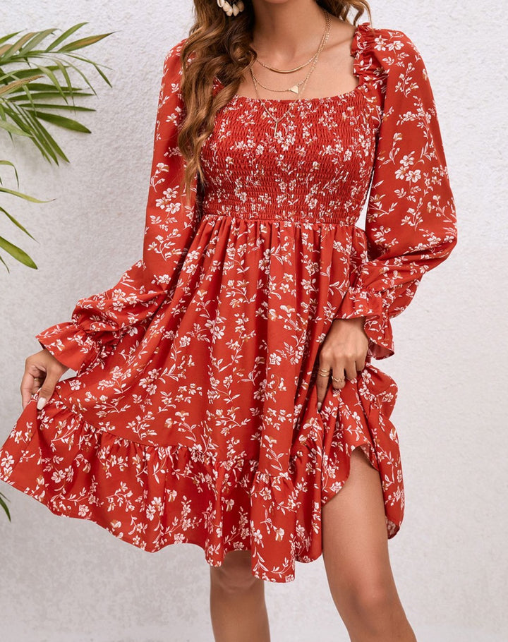Fields of Love Floral Mini Dress - Cheeky Chic Boutique