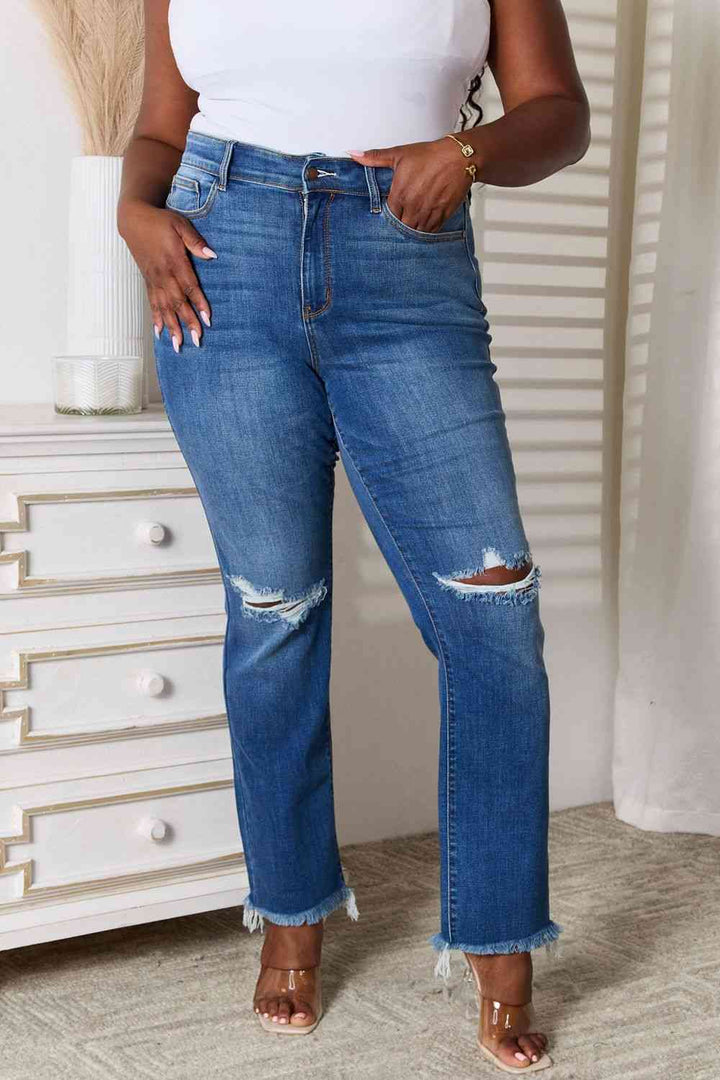 In Distress Judy Blue Jeans - Cheeky Chic Boutique
