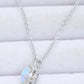 Natural 4-Prong Pendant Moonstone Necklace - Cheeky Chic Boutique