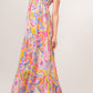 Retro Romance Floral Maxi Dress - Cheeky Chic Boutique