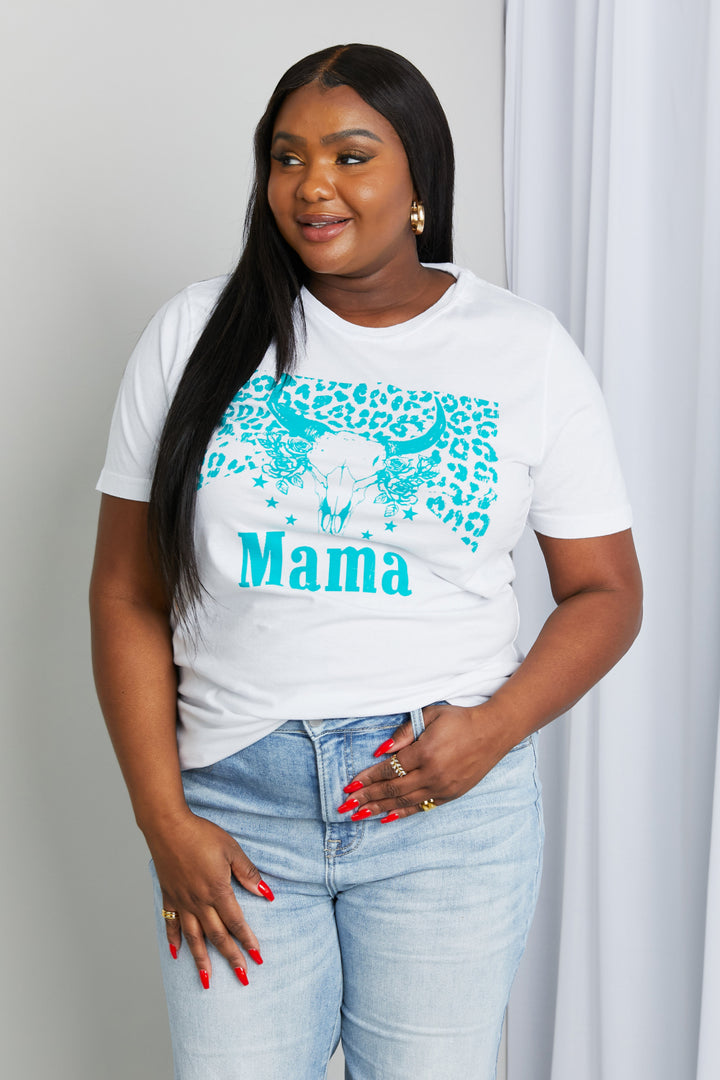 mineB Full Size MAMA Animal Graphic Tee Shirt - Cheeky Chic Boutique