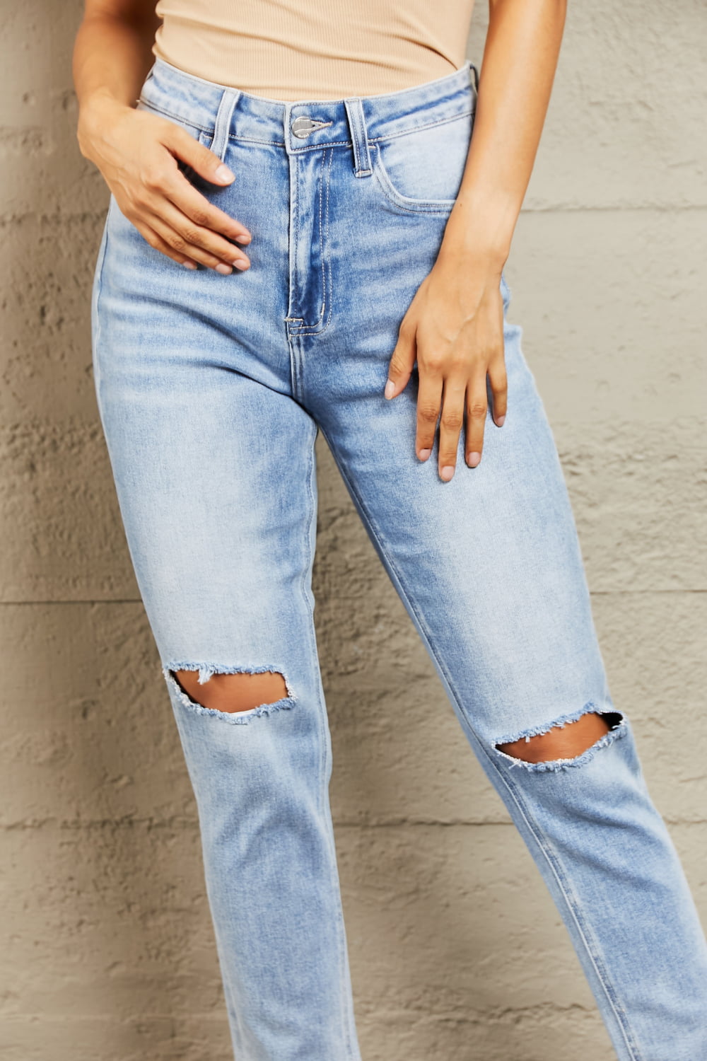 Jessica Cropped Jeans - Cheeky Chic Boutique