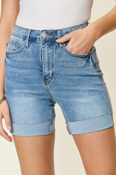 Mom on the Go Denim Shorts - Cheeky Chic Boutique