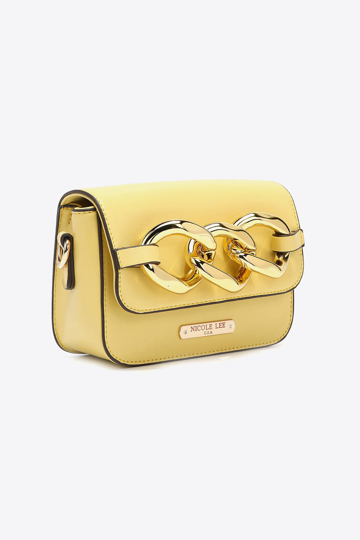 Nicole Lee USA Lexi Chain Detail Crossbody Bag - Cheeky Chic Boutique