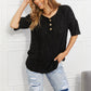 BOMBOM At The Fair Animal Textured Top in Black - Cheeky Chic Boutique