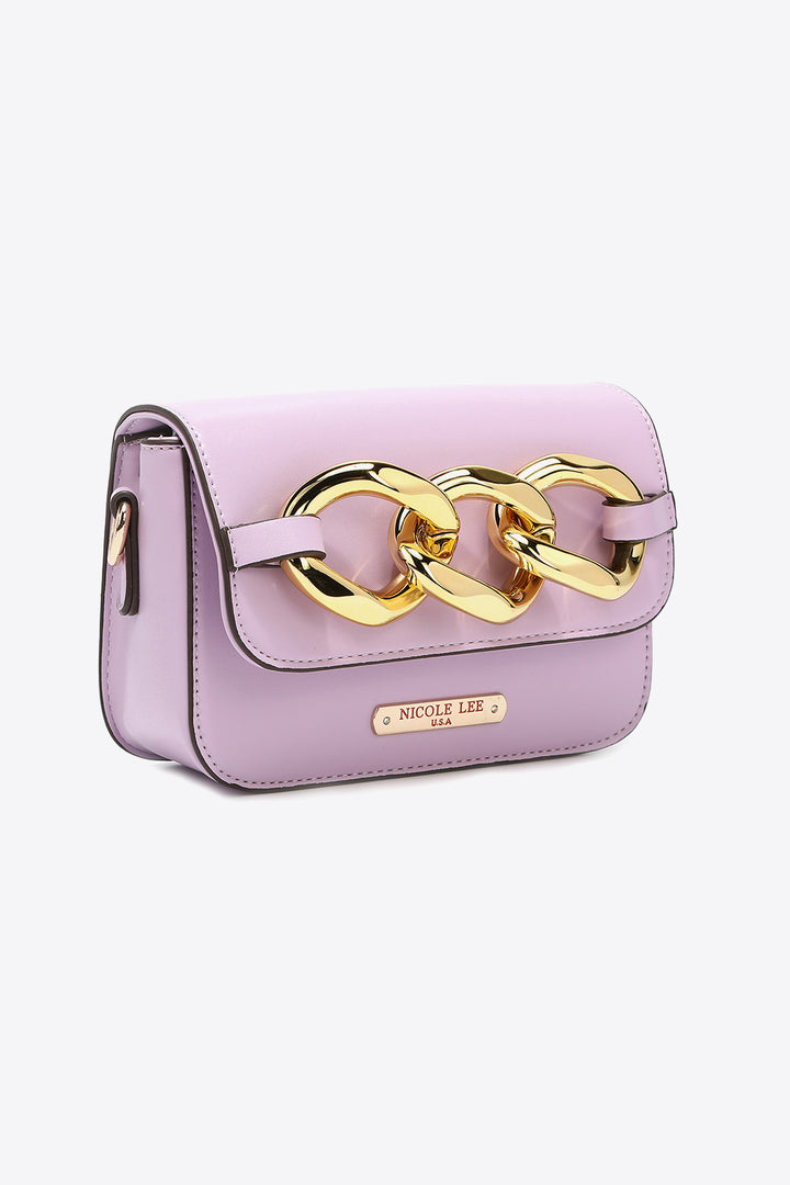 Nicole Lee USA Lexi Chain Detail Crossbody Bag - Cheeky Chic Boutique