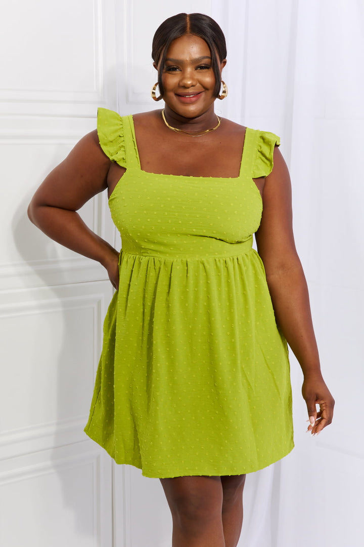 Sunny Days Lime Mini Dress - Cheeky Chic Boutique
