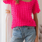 Y2K Girly Neon Bubble Blouse - Cheeky Chic Boutique