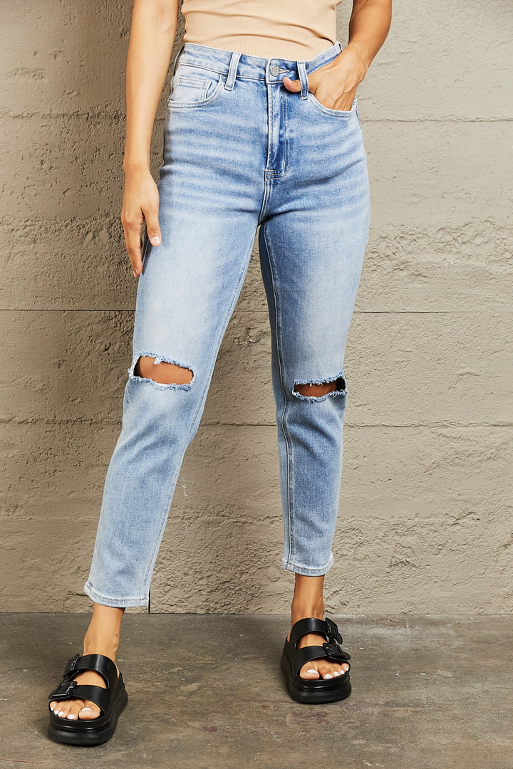 Jessica Cropped Jeans - Cheeky Chic Boutique