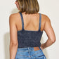 Malibu Ribbed Washed Square Neck Tank - Cheeky Chic Boutique