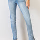 Kancan Full Size Mid Rise Y2K Slit Bootcut Jeans - Cheeky Chic Boutique