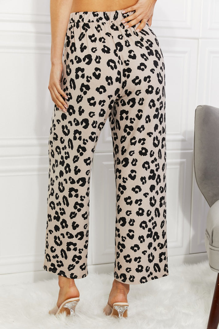 BOMBOM Seeing Spots Leopard Wide Leg Pants - Cheeky Chic Boutique