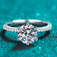 925 Sterling Silver 2 Carat Moissanite Ring - Cheeky Chic Boutique