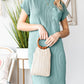 PRE-ORDER Ribbed Round Neck Short Sleeve Dress - Cheeky Chic Boutique